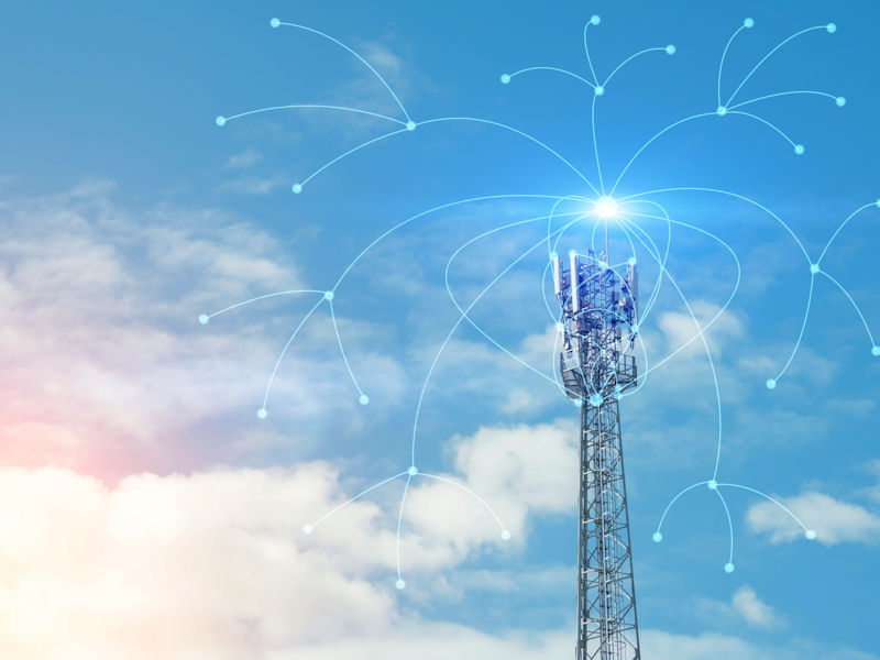 cell tower sending signals from your security system